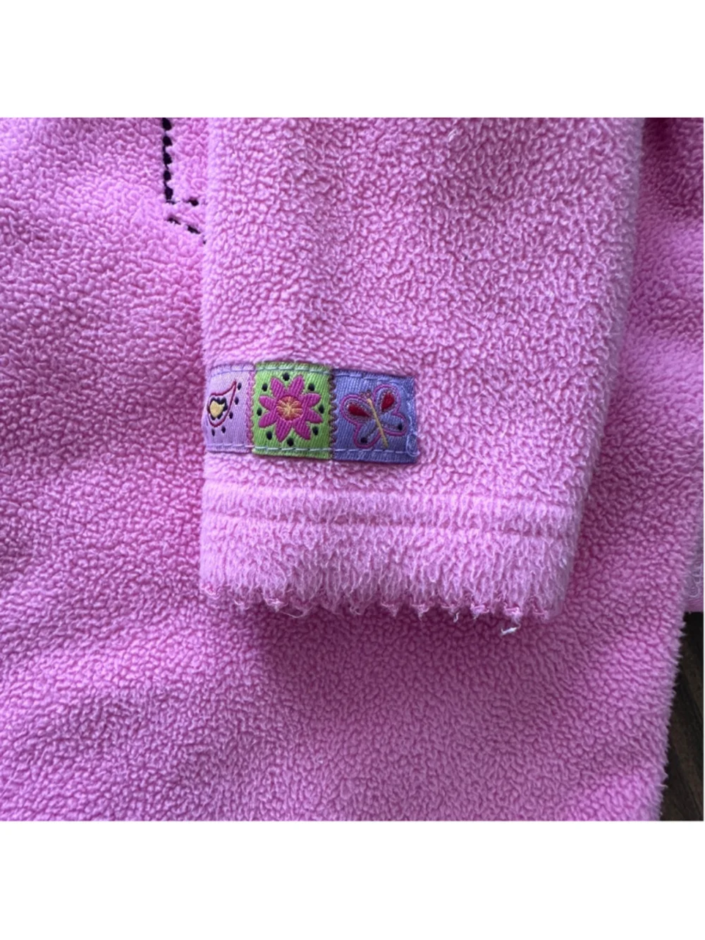 Carters Baby Bodysuit 0-3M Pink Fleece Bird Vintage Style Snap